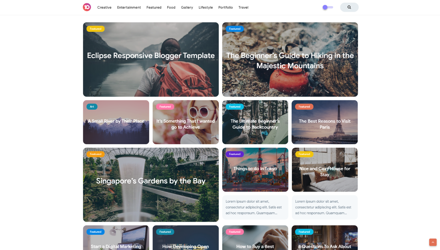 Free Download Eclipse V3 Blogger Template