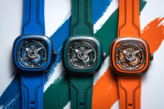 SEVENFRIDAY PS3/03 Orange, PS3/04 Blue and PS3/05 Green