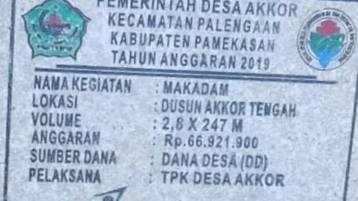 Mantan Kepala Desa Akkor Diduga Klaim Program Hasil Swadaya Masyarakat 