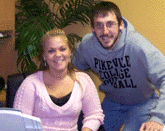 Secretary Heather Stiltner with file clerk Justin Lamb