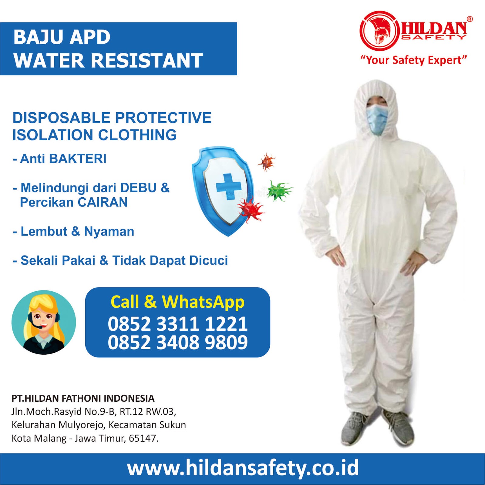 Jual Baju  APD  Hazmat Harga  Baju  Coverall HAZMAT