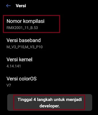 ketuk developer mode