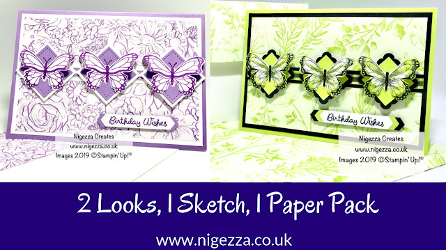 Botanical Butterfly Card For Card Sketch Challenge #SFA Nigezza Creates Stampin' Up!