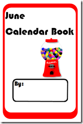 June Calendar Math Book - Free