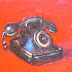 Red Telephone, Still Life by AZ Artist Amy Whitehouse