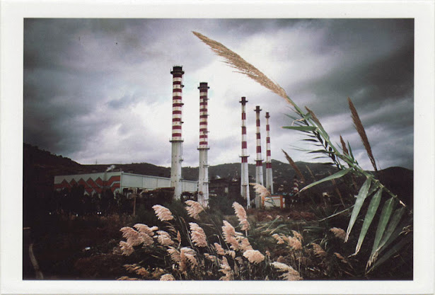 dirty photos - time - cretan landscape photo of linoperamata electricity factory