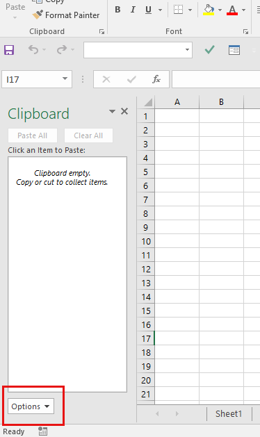 excel clipboard