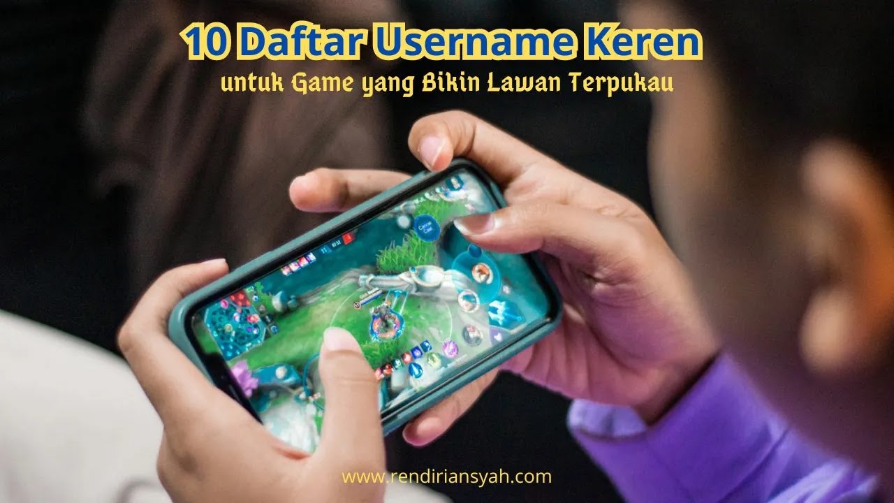 Seseorang yang sedang bermain game Mobile Legends