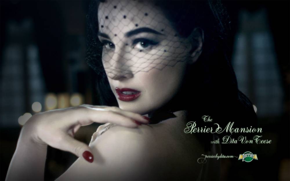 Dita Von Teese is the new'face' of Perrier Posted by mashmoom at 943 PM