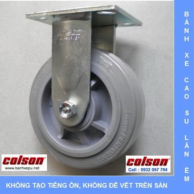 Bánh xe đẩy cao su đặc Colson phi 150 chịu lực 270kg | 4-6108-459 www.banhxedayhang.net