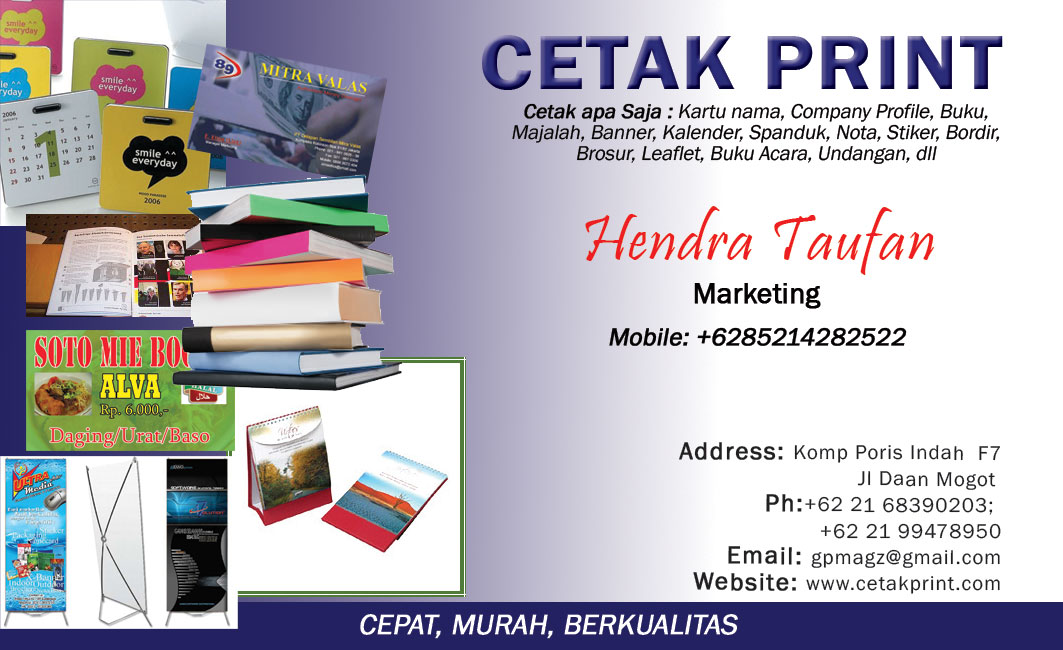 cetakprint com Cetak  Apa Saja Mau Cetak  Brosur dan 