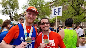 BroadStreetRun - selfie with fellow Bibrave member