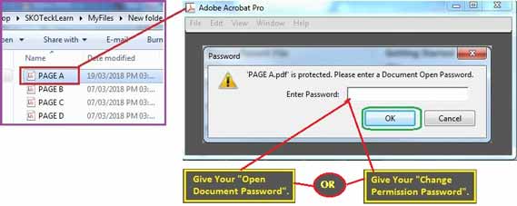 Output of Password protect PDF