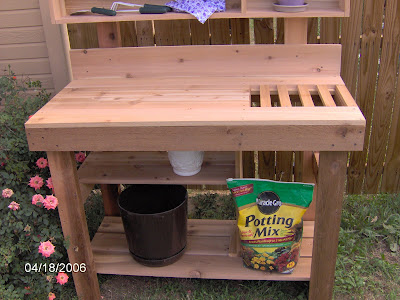 sunset potting bench plans