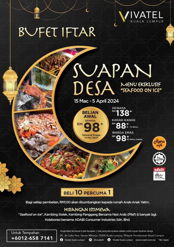 Poster Buffet Ramadhan 2024 di Vivatel Kuala Lumpur