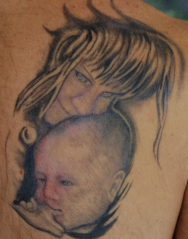 tattoo baby. Baby girl tattoo.