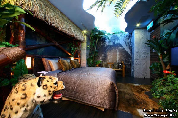 bedroom design in jungle theme