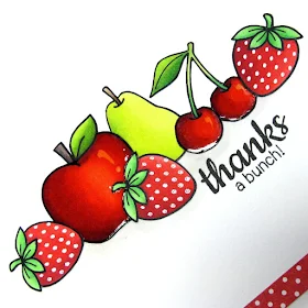 Sunny Studio Stamps: Thanks A Bunch Card (using Fresh & Fruity and School Time stamps)