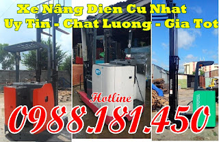 Xe nâng điện cũ đứng lái