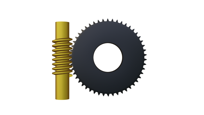 How to calculate gear ratio of Worm gear