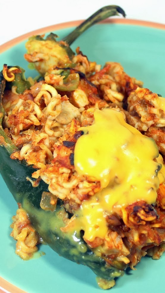 52 Ways to Cook: Ramen Noodles Tex-Mex Stuffed Peppers 