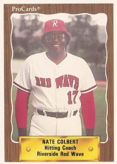 Nate Colbert 1990 Riverside Red Wave card