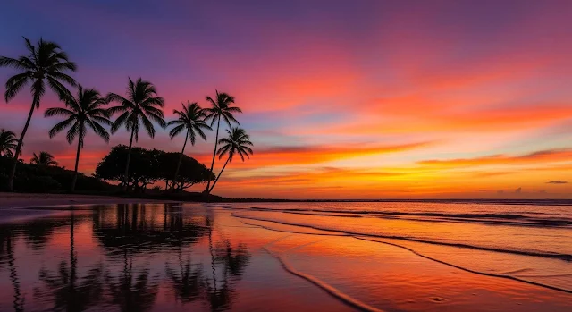 Palm tree 4K desktop wallpaper – tropical and relaxing background