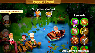 FarmVille 2: Country Escape, Pond, Fishing, Boat