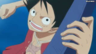 ワンピースアニメ 魚人島編 560話 ルフィ ゴムゴムの蛇銃 スネークショット | ONE PIECE Episode 560