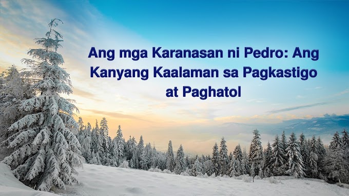 Kidlat ng Silanganan - Ang mga Karanasan ni Pedro: Ang Kanyang Kaalaman sa Pagkastigo at Paghatol