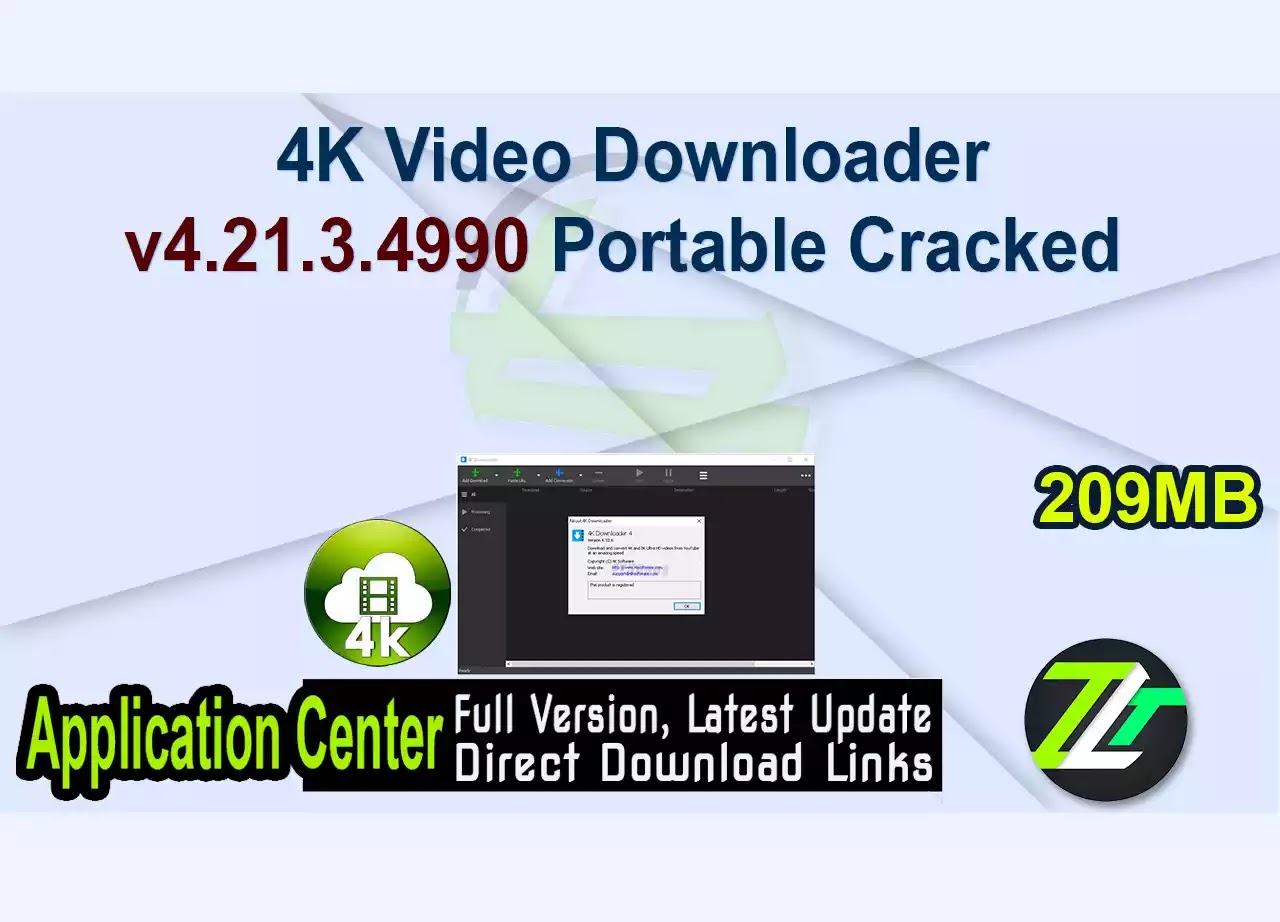 4K Video Downloader v4.21.3.4990 Portable Cracked