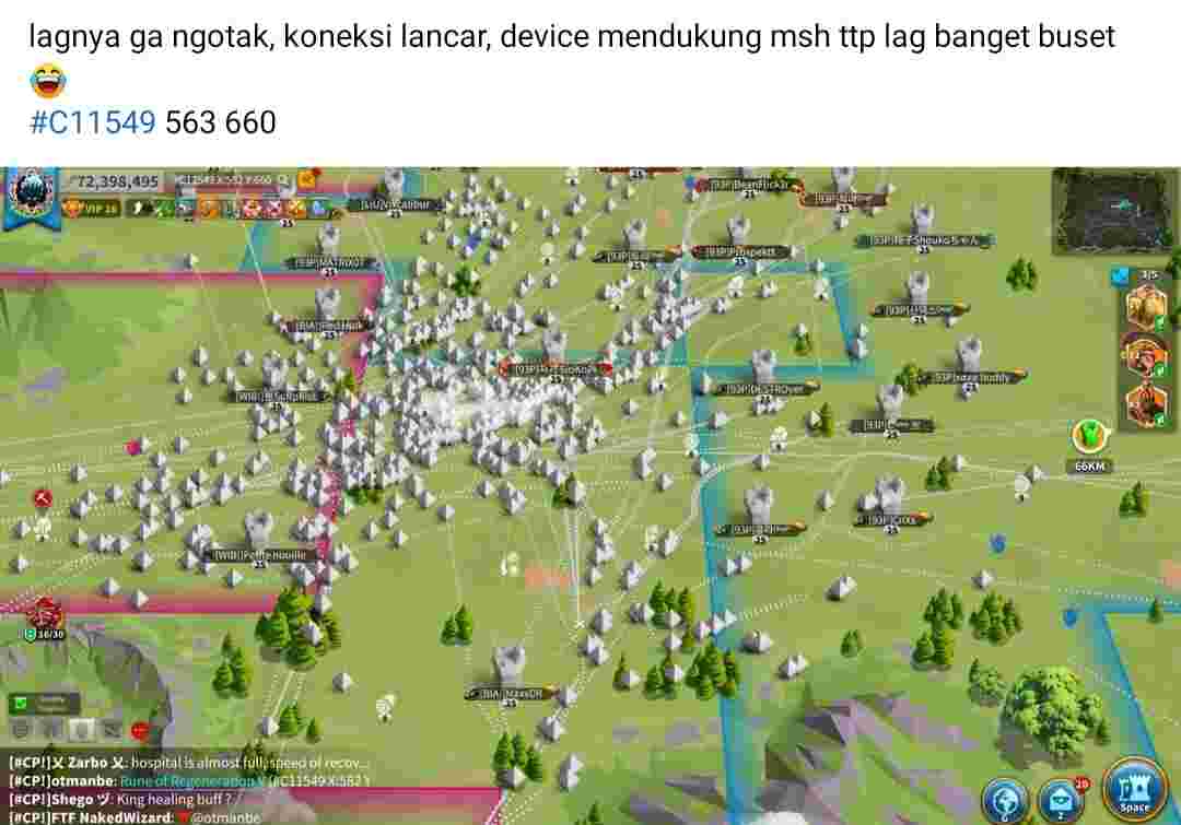 kenapa lag rise of kingdom