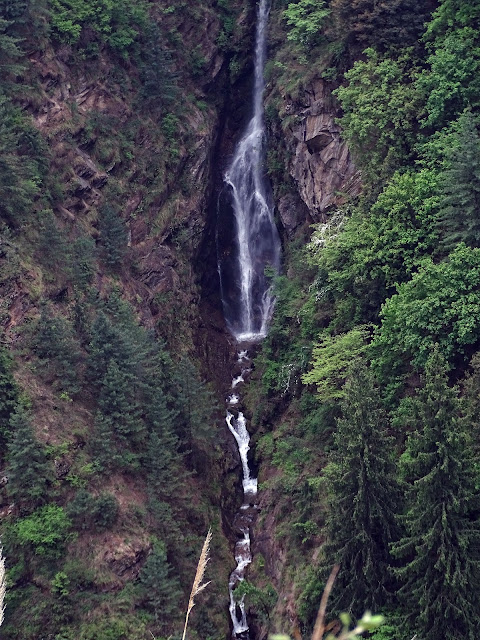 A Distant Waterfall, seen from Kheerganga Trek