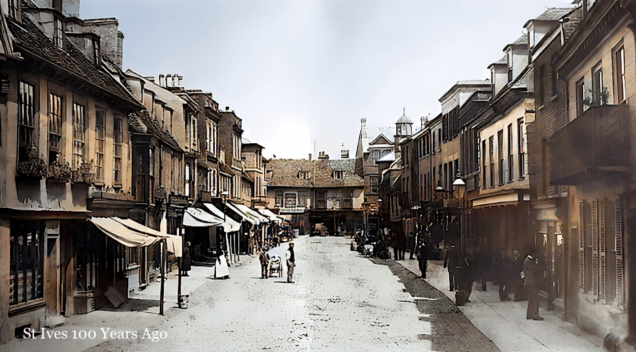 Bridge Street, St Ives, 1898.