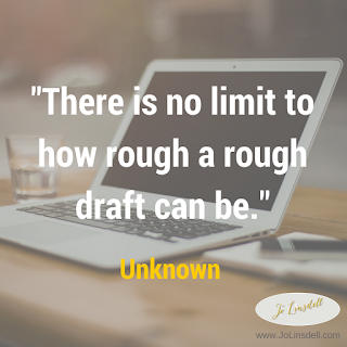 There is no limit to how rough a rough draft can be.~Unknown #NaNoWriMo2016 #amwriting #quote