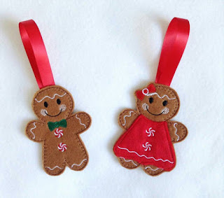 Traditional Christmas decorations, Christmas tree decorations felt, gingerbread men, gingerbread man tree decoration, felt christmas etsy