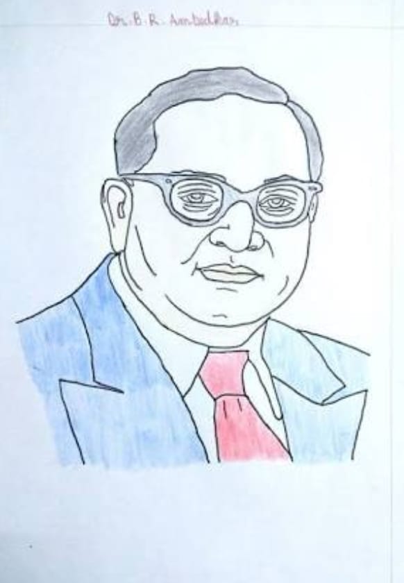 Drawing Dr. babasaheb bhemrav ambedkar - YouTube