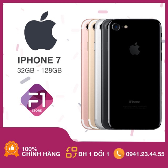 [Mã ELMS03 giảm 7% đơn 500K] [Chính Hãng] Điện thoại IPHONE 7 lock bản 32g/128 zin keng