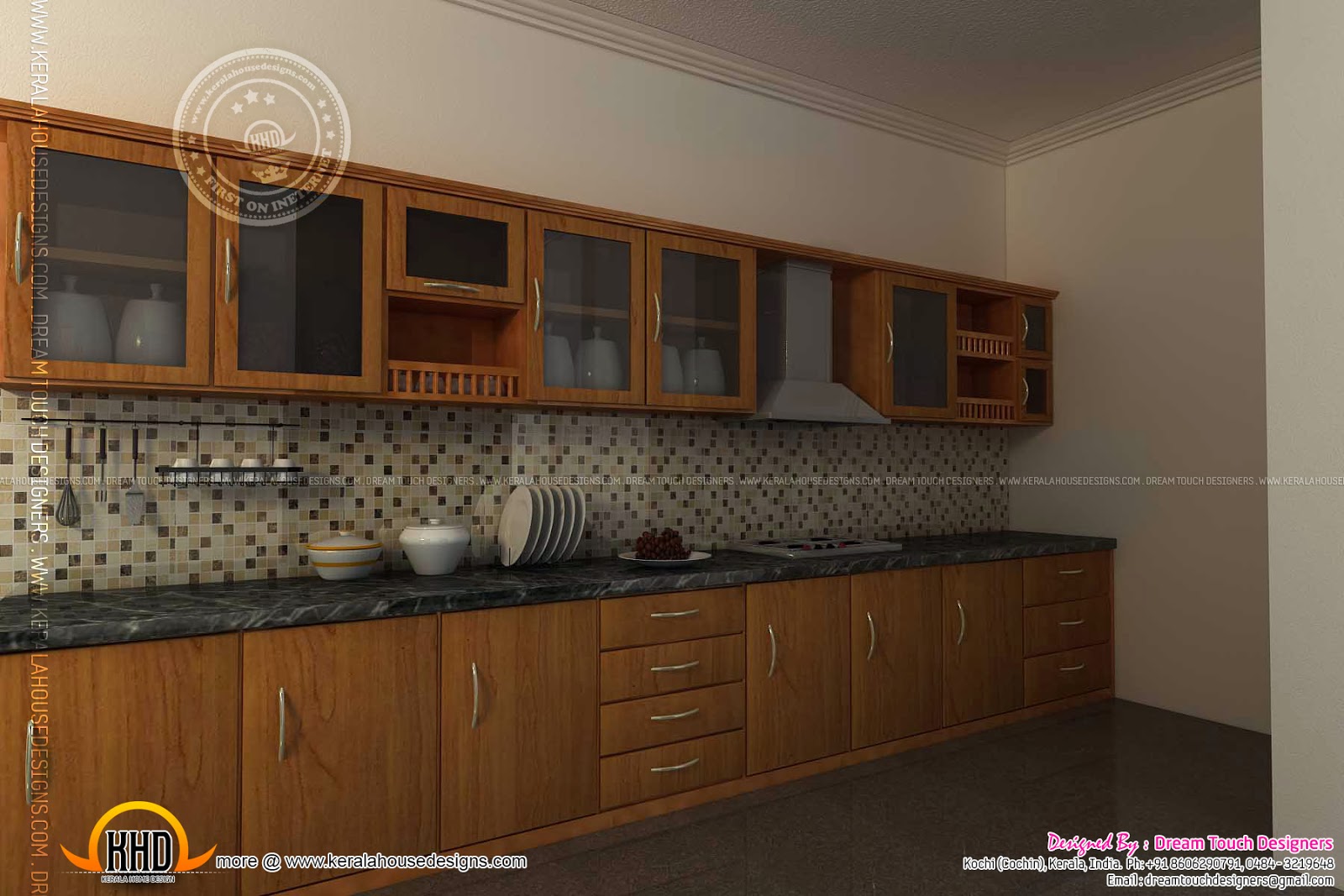 Kitchen design in Kerala - Kerala home design and floor plans - 8000