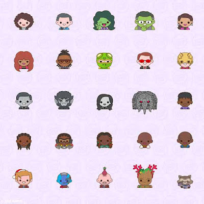 Marvel Studios Phase 4 Emoji Print by 100% Soft