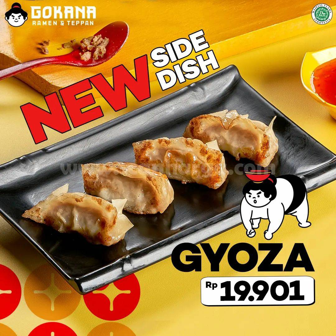 GOKANA New Side Dish Gyoza Harga menu cuma Rp 19.901,-
