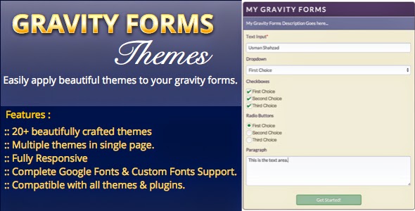 Gravity Forms Themes WordPress Plugin Free Download v1.0 -  Codecanyon
