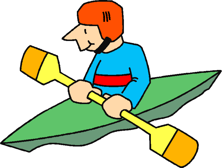 Cartoon Canoe Paddle Kingston scouts canoe club