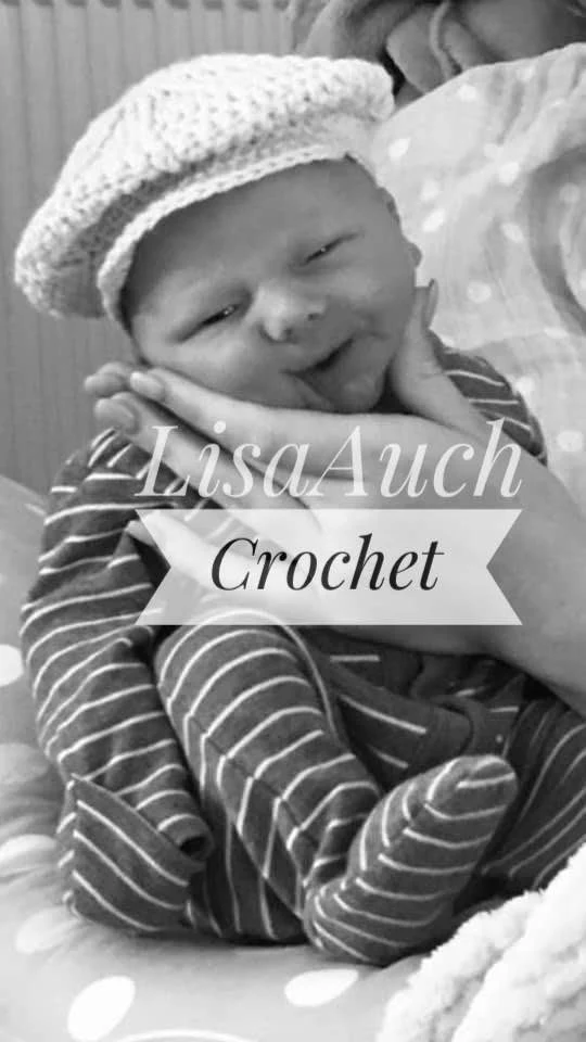 crochet baby boy hat pattern, crochet baby newsboy hat  baby hat pattern FREE