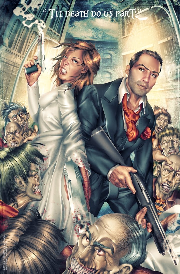 Amazing zombie wedding