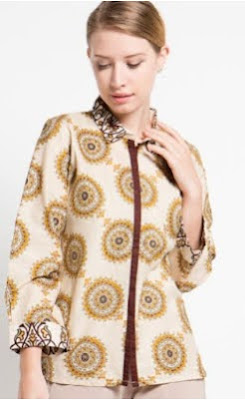 Model baju batik atasan terbaru