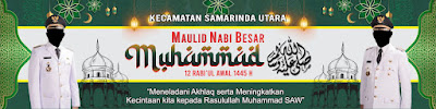 Desain Banner Maulid Nabi 1445 H CDR PSD