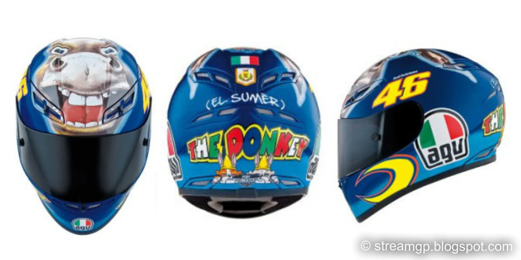 Arti dan Kisah Sejati Di Balik Desain  Helm  Valentino Rossi 