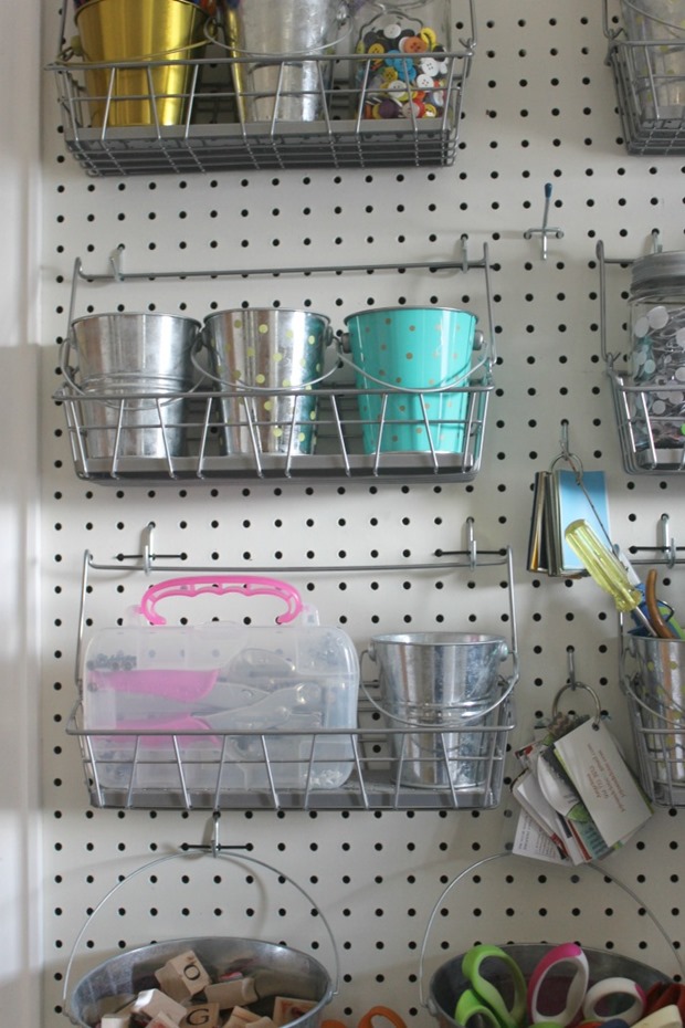 peg board storage