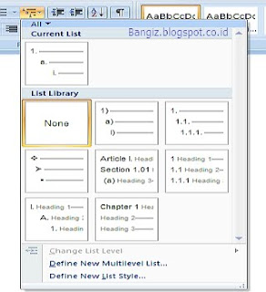 Multilevel list